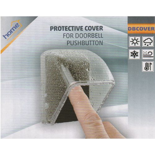Kültéri csengő nyomógomb védőburkolat, univerzális, átlátszó DBCOVER - HOME