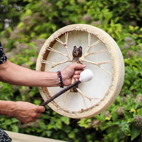 Sámándob ütővel 40 cm hangolható - Spirit of the Bear