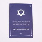 Ametiszt ásvány SZERENCSE MACSKA szobrocska - 5x3,5x2,5 cm