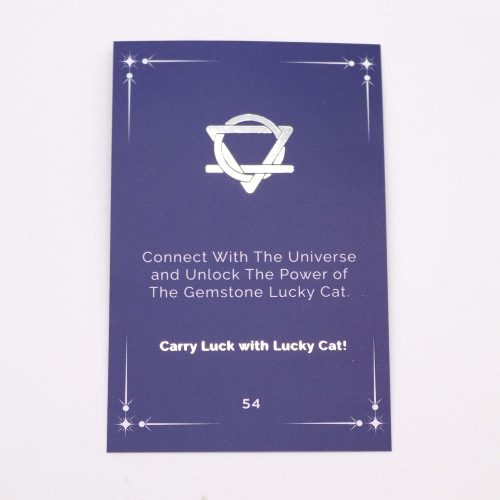 Fekete Obszidián ásvány SZERENCSE MACSKA szobrocska - 5x3,5x2,5 cm