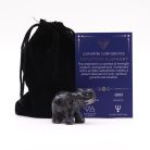 Labradorit ásvány ELEFÁNT szobrocska - 5x3,5x2,5 cm