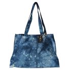 Indiai kézműves pamutvászon táska - 32x24 cm - Deep Sea Blue - HOP HARE 
