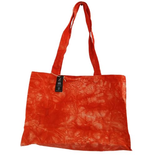 Indiai kézműves pamutvászon táska - 32x24 cm - Desert Orange - HOP HARE 
