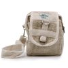 Kender-pamut crossbody táska - 15x18x5 cm
