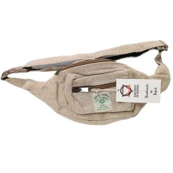 Pamutvászon és Kender deréktáska 32x11x2 cm