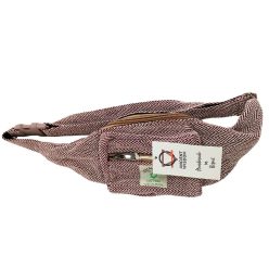 Pamutvászon és Kender deréktáska 32x11x2 cm