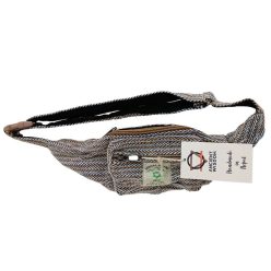 Pamutvászon és Kender deréktáska 32x11x2 cm