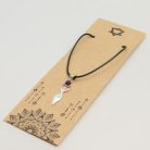 Indiai ezüstözött medál - Ametiszt - Goddess - Ancient Wisdom