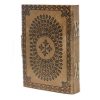 Bőrkötésű kézműves notesz - Mandala 18x13x3 cm