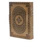 Bőrkötésű kézműves notesz - Mandala 18x13x3 cm