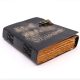 Bőrkötésű kézműves notesz - AZ ÁRNYAK KÖNYVE - 15x21x5 cm