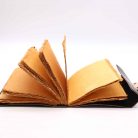 Bőrkötésű kézműves notesz - AZ ÁRNYAK KÖNYVE - 15x21x5 cm