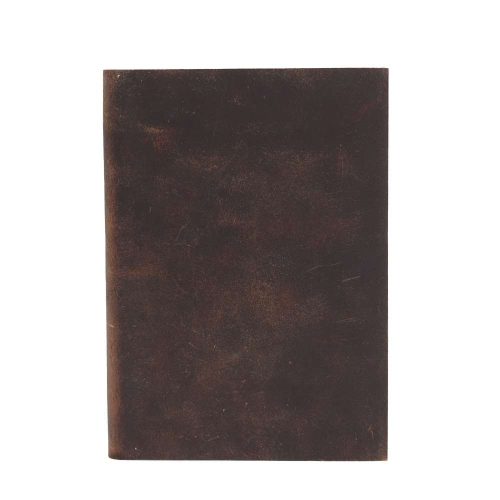 Bőrkötésű kézműves notesz - 18x13x2 cm