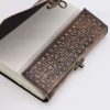 Bőrkötésű kézműves notesz - Lótusz Mandala - 17,5x12,5x3 cm