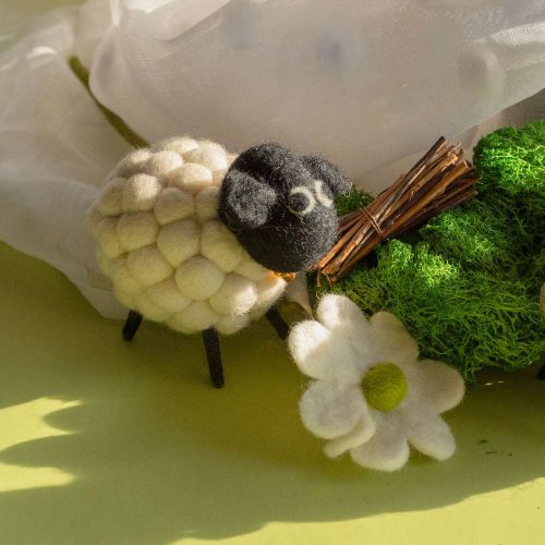 Nepáli kézműves filc bárány - LFS-02