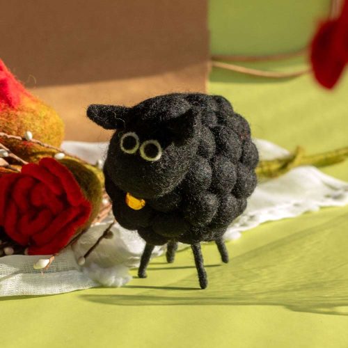 Nepáli kézműves filc bárány - LFS-03