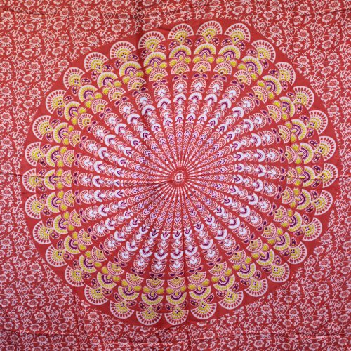 Bali Mandala szarong 140x100 cm - Pink Rose