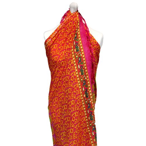Bali Mandala szarong 140x100 cm - Ruby Lime