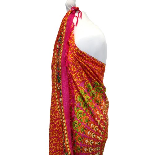 Bali Mandala szarong 140x100 cm - Ruby Lime