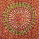 Bali Mandala szarong 140x100 cm - Ruby Lime