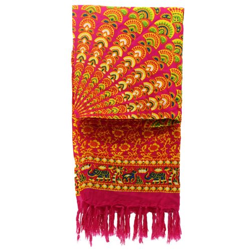 Bali Mandala szarong 140x100 cm - Ruby Lime
