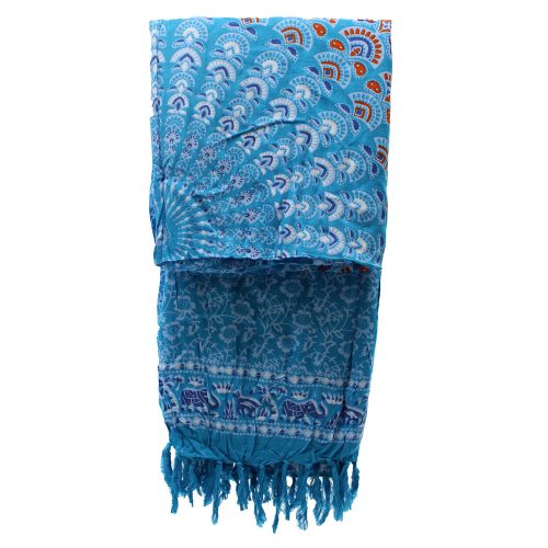 Bali Mandala szarong 140x100 cm - Teal Orange