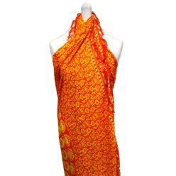 Bali Mandala szarong 140x100 cm - Lime Orange