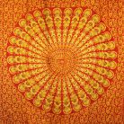 Bali Mandala szarong 140x100 cm - Lime Orange