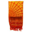 Bali Mandala szarong 140x100 cm - Lime Orange