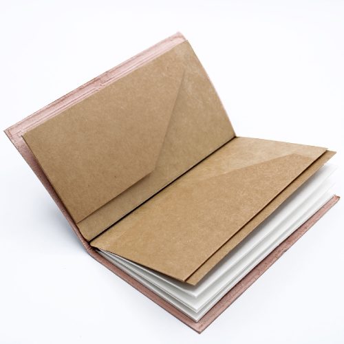 Bőrkötésű kézműves notesz - MY BUCKET LIST BOOK - 22x12x1,5 cm