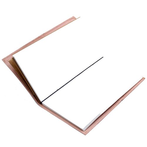 Bőrkötésű kézműves notesz - MY BUCKET LIST BOOK - 22x12x1,5 cm