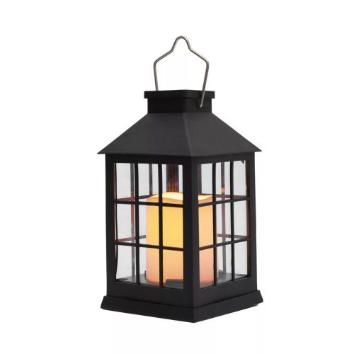 Napelemes lámpás, 1 db melegfehér LED, valósághű lángeffekt - HOME