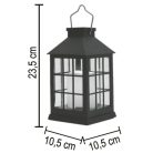 Napelemes lámpás, 1 db melegfehér LED, valósághű lángeffekt - HOME