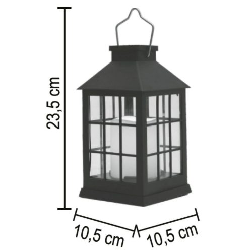 Napelemes lámpás, 1 db melegfehér LED, valósághű lángeffekt - HOME