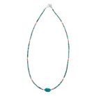 Nepáli kézműves ásvány nyaklánc - Türkiz