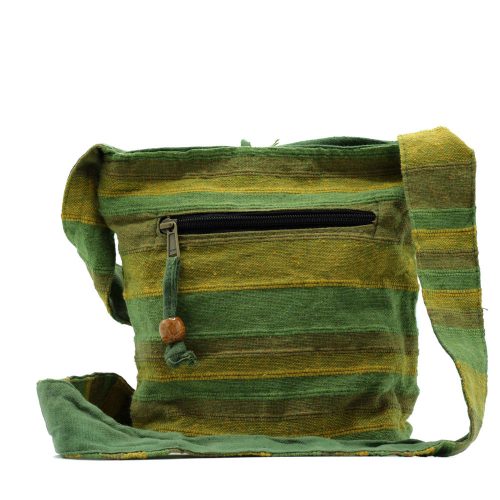 Nepáli etno crossbody válltáska - pamut - 25x24x5 cm