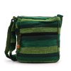 Nepáli etno crossbody válltáska - pamut, állítható vállpántos - 25x26x7 cm
