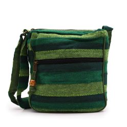   Nepáli etno crossbody válltáska - pamut, állítható vállpántos - 25x26x7 cm