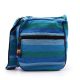 Nepáli etno crossbody válltáska - pamut, állítható vállpántos - 25x26x7 cm