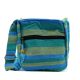 Nepáli etno crossbody válltáska - pamut, állítható vállpántos - 25x26x7 cm