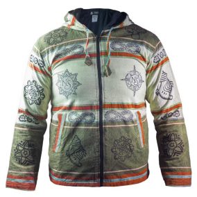   Himalayan Soul kapucnis dzseki - L - Mantra Green - Nomad Sari