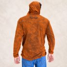 Burnt Orange kőmosott kapucnis felső - S - Nomad Sari