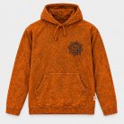 Burnt Orange kőmosott kapucnis felső - M - Nomad Sari