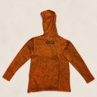 Burnt Orange kőmosott kapucnis felső - M - Nomad Sari