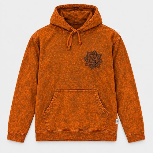 Burnt Orange kőmosott kapucnis felső - XL - Nomad Sari