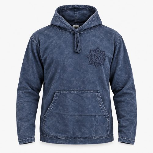 Dusty Lavender kőmosott kapucnis felső - L - Nomad Sari
