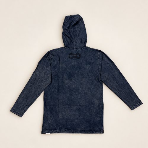 Dusty Lavender kőmosott kapucnis felső - XL - Nomad Sari