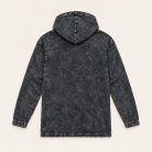 Grey REBEL kőmosott kapucnis felső - S - Nomad Sari