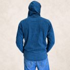 Blue Compass of Life kőmosott kapucnis felső - XL - Nomad Sari