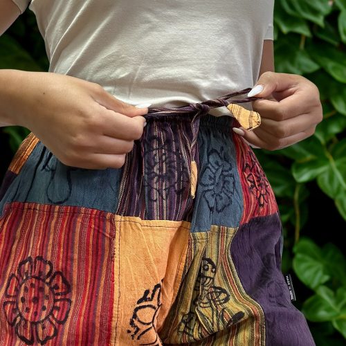 Nomad Sari pamut nadrág - narancsszínű tónusok - L-XL méret